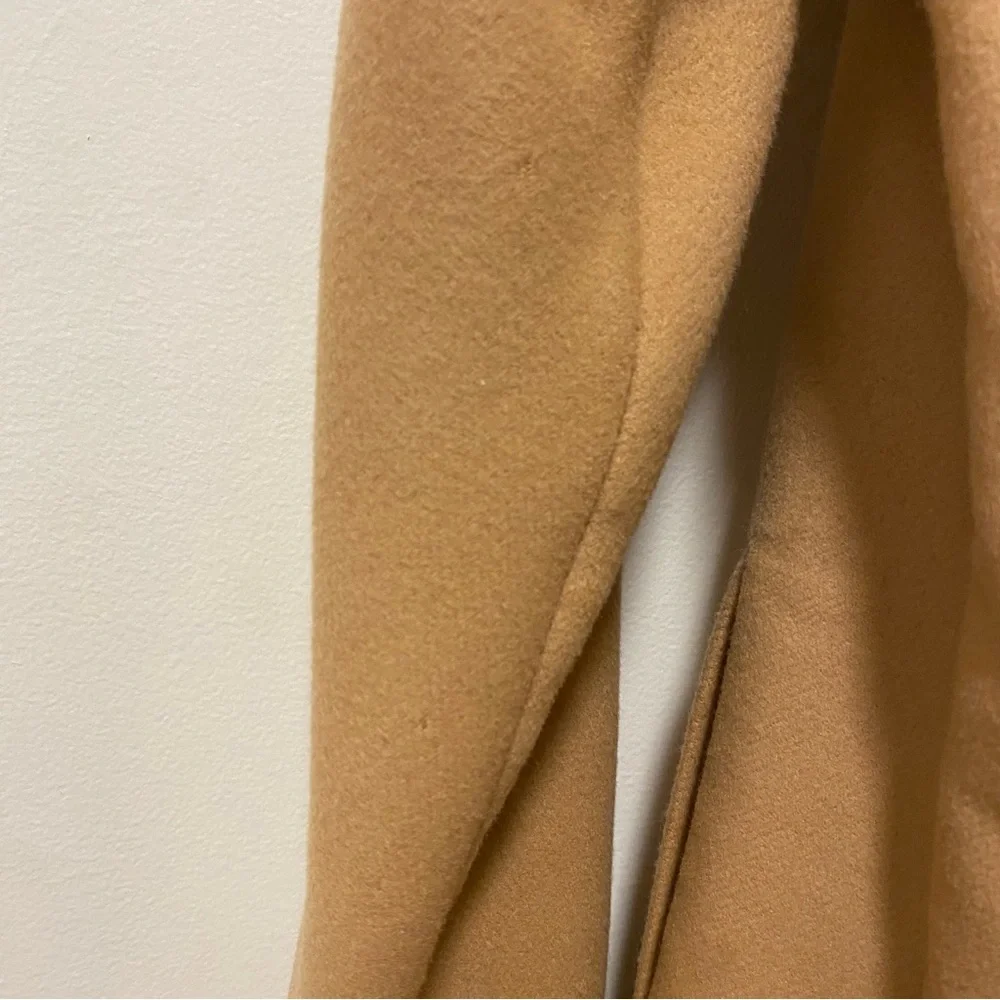 Per Se by Carlisle Women’s Lux Wool Coat Single Button Tan Camel 4 Extra Small